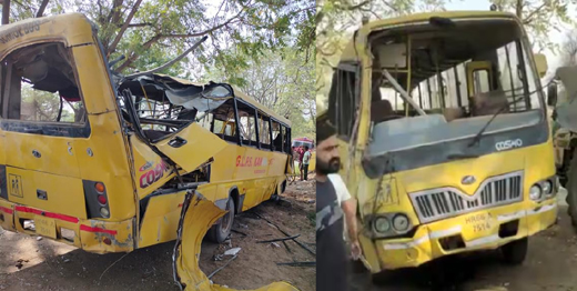 School bus accident in Haryana